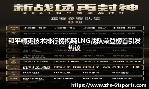 和平精英技术排行榜揭晓LNG战队荣登榜首引发热议